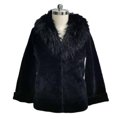 China Viable wholesales double face wool raccoon fox fur coat jackets and winter coats for women for sale