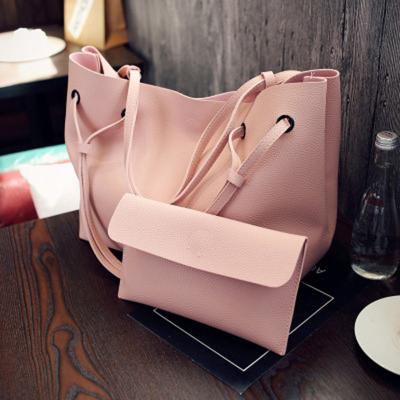 China 2021 casual fashion women's handbag fashion contain two packets handbag large capacity luxury shoulder bags for women compound bags for sale