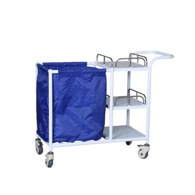 Chine Chariot à blanchisserie d'hôpital de nettoyage, chariot mobile à hôpital d'acier inoxydable à vendre