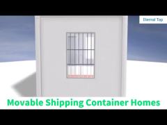 Steel Frame Movable Shipping Container Homes 50.3mm Thick Class A Fireproof