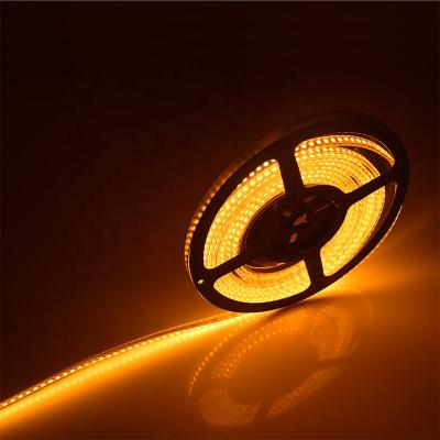 China HOTEL 5w 6w 5mm 182 leds/m 1500K/1700K Ip20 recessed flexible led strip golden yellow led strip light 24v for sale