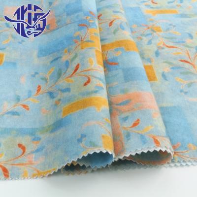 China Japan Sustainable Organic Weight 120gsm Ramie Cotton Fabric Digital Printed Organic Baby Clothes for sale