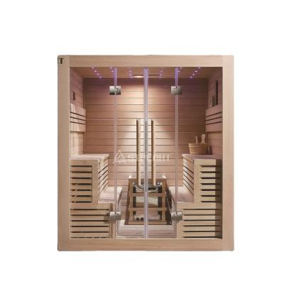 China Computer Control Panel SIPENKT Canadian Hemlock Soild Sauna Saturated Steam Sauna Wooden Wooden Room For Sale for sale