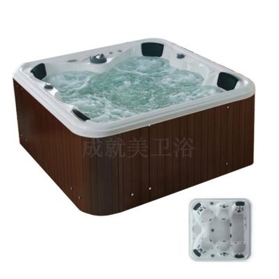 China Modern Cheap Cloudy Outdoor Luxury Massage Spa Pool Swing Green Color Price 6 People Acrylic Bathtub For Adult for sale