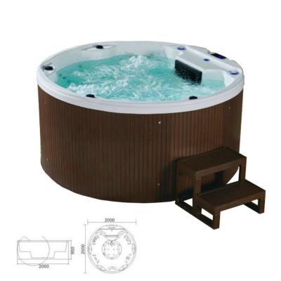 China 4 Person Modern White Color Spa Pool Massage Acrylic Outdoor Luxury Swimming Hot Tub for sale