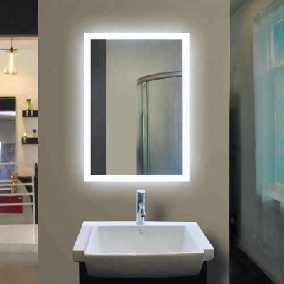 China Luminous Customized Size Smart Lighted Bathroom LED Hotel Mirror for sale