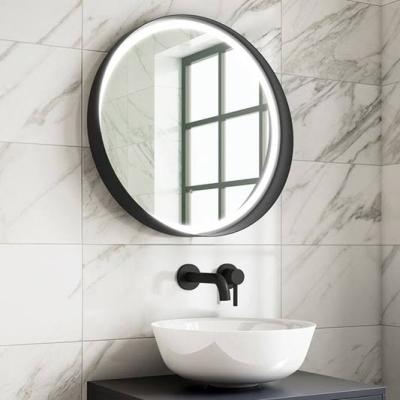 China 2020 Fogless Illuminated Round LED High Quality Wall Mounted Bathroom Mirror For Hotel Bathroom for sale