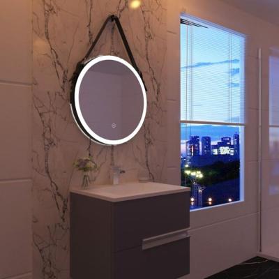 China 2020 Popular Design Luminous Around Style Customized Smart LED Bathroom Vanity Mirror With Demister for sale