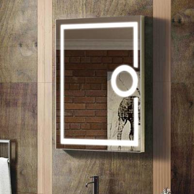 China 2020 Hot Sale Factory Wholesale Illuminated Wall Mounted Hotel LED Bathroom Magnifying Mirror for sale