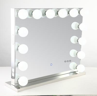 China Newest Style Hollywood Lighted Vanity Mirror For Girl Makeup for sale