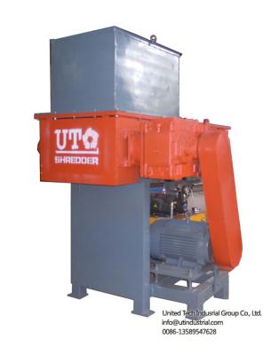 China single shaft shredder / solid waste solved / one rotor crusher / 2 engines shredder for waste crushing and recycling for sale