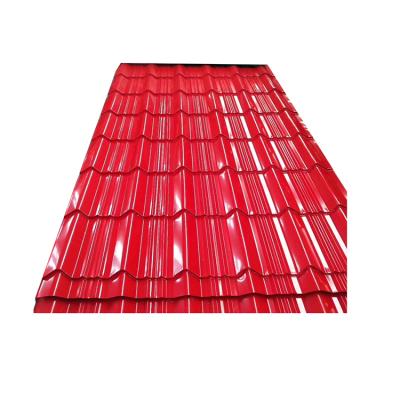 China Roofing Sheet Color Coated Galvanized Steel Corrugated Roofing Sheet for sale