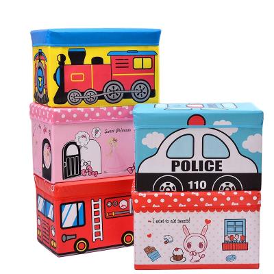 China Factory Viable Children's Toy Storage Box Cartoon Printing Storage Box Large Capacity Household Storage Box for sale