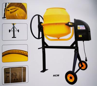 China Duas rodas Mini Concrete Mixer elétrico 250L com ferro fundido Ring Gear à venda