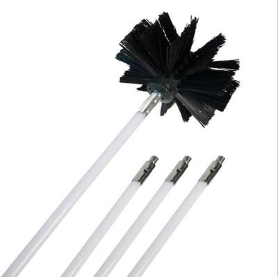 China Hot Selling Viable Dryer 9pcs Kit Electric Chimney Sweeper Brush Duct Cleaning Brush for sale