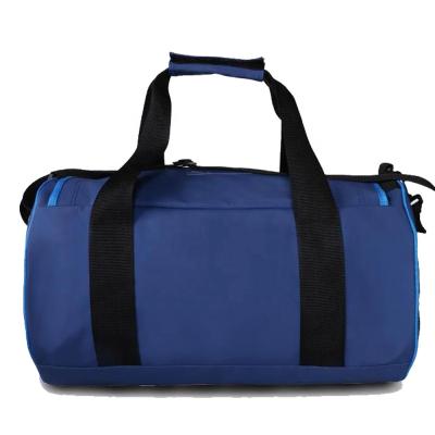 China Durable Large Capacity Cylindrical Duffle Gym Bag Travel Gym Polyester Handbag For Men for sale