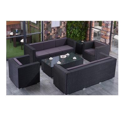 China Outdoor Garden Waterproof Sofa Set Patio Furniture Rattan Wicker Corner Furniture Muebles Jardin Divan De Exterior Modern Pe Rattan for sale