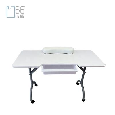 China Portable Foldable Mesa Manicure Nail Table Portable Tavolo Contemporary Manicure Table For Sale for sale