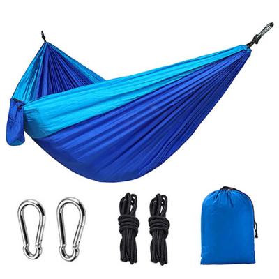 China Modern Outdoor Nylon Fabric Wholesale Parachute Swing Travel Portable Hanging Ripstop Folding Hammock for sale