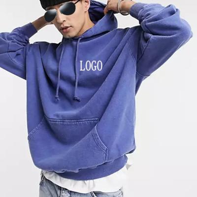 China Anti-wrinkle factory vintage wash hoodie logo acid wash hoodie custom men's hoodies and sweatshirts for sale