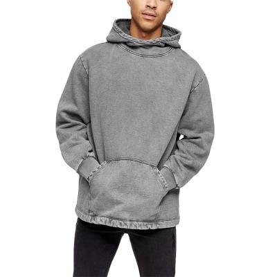 China wholesale Anti-wrinkle acid wash men's cotton oversized fit hoodie designed hoodie men's hoodies 100cotton for sale