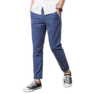 China Anti-wrinkle fashion Multi-colors casual pants for men twill pants trousers with twill cotton fabric for sale