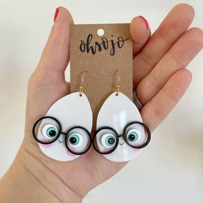 China Personalization ornaments good egg earrings adorable very haunted so cute goodegg eggcellent earrings for sale