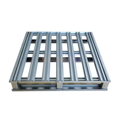 China LOCKHEER Double Faced Factory Be Customized Warehouse Steel Light Shelf Storage Pallets Steel Pallet Heavy Duty for sale