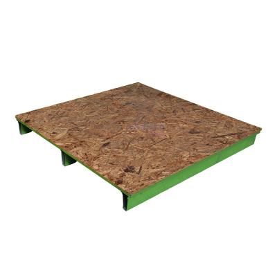 China Durable Plywood 1100x1100 Two Way Pallet Combination Factory Price Steel And Wood Shipping for sale