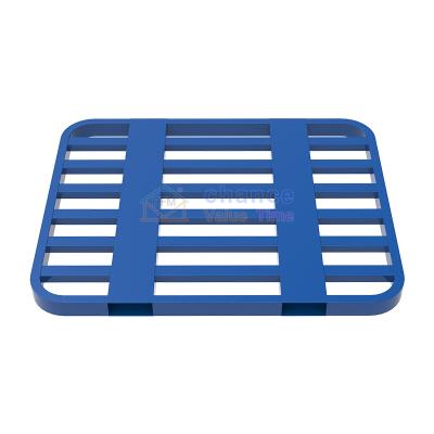 China Double Faced Environmental Friendly And Recyclable Rounded Corners Fork Steel Tube Warehouse Pallet for sale