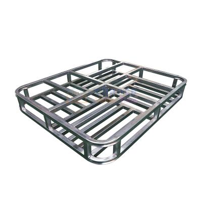 China LOCKHEER High Quality Customizable And Recyclable Square Corner Double Faced Tube Round Iron Pallet Anti-Scratch for sale