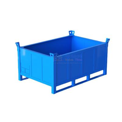 China LOCKHEER Strong Carrier Heavy Duty Storage Stackable Metal Pallet Box For Liquid Storage for sale