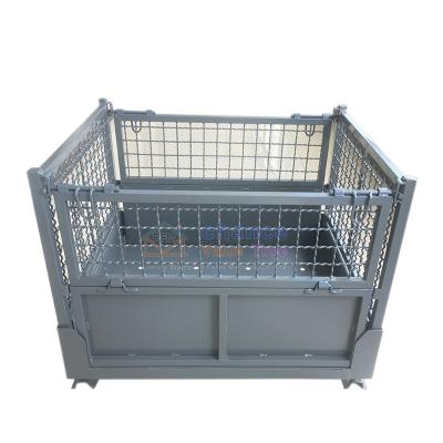 China Transport Lockheer Customized Portable Durable Metal Pallet Logistics Movable Stackable Container Customized Box for sale