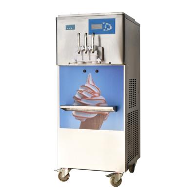 China Commercial Free Standing Ice Cream Shop Pump Soft Serve Ice Cream Machine With Syrup Function for sale