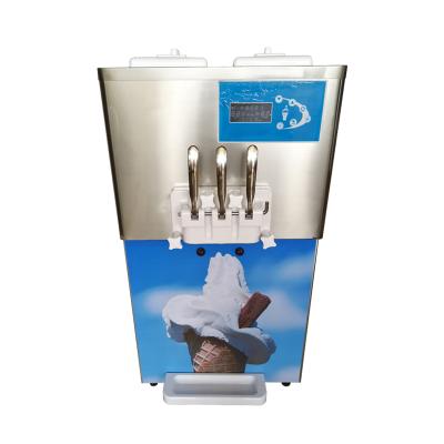 China Snack Factory Factory Price Commercial Soft Serve Ice Cream Machine With Precooling System for sale