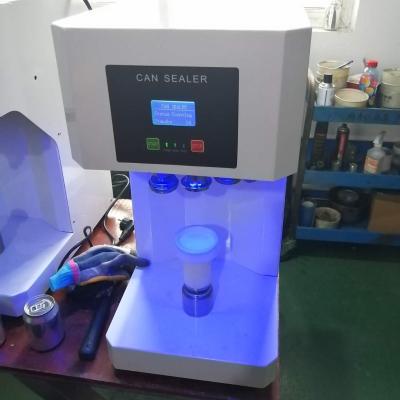 China Intelligent Food Can Sealing Machine , Commercial Automatic Beverage Can Sealing Machine Plastic Bottle Sealer for sale