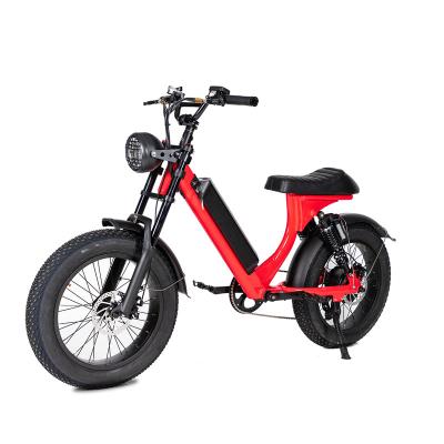 China Good Quality Off Road Aluminum Alloy 20 Inch Fat Tire Mtb Electric Bicycle 48V 500W With Lithium Battery for sale