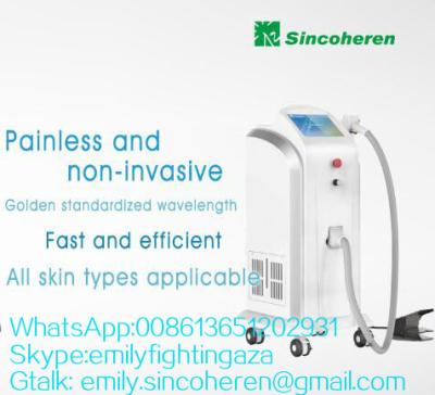 China FDA and Medical CE Diode hair removal laser gentle laser hair remover laser machine light sheer for sale