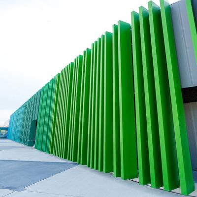 China Box Baffle Wall Curtain Aluminum Sun Louver Outdoor Extruded Waterproof for sale