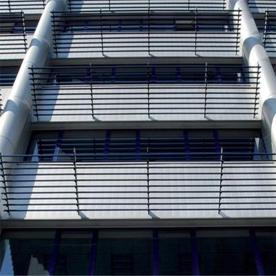 China Fixed Canopy 85mm Aluminum Sun Louver 85R C Shaped Aluminum for sale