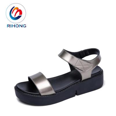 China High Quality Unique Hand Made Women's Chunky Heel Work China Chunky Heel PU Sandal for sale