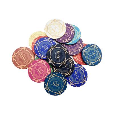 China 10G 39mm Ceramic 43mm Poker Chips Support OEM and ODM for sale