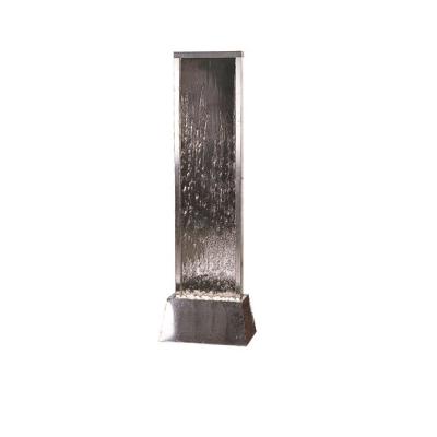 China Indoor Stainless Steel Water Feature Landscape Stainless Steel Waterfall Display for sale