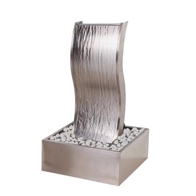 China Indoor Decorative Outdoor Stainless Steel Water Fountain Stainless Steel Garden Water Feature for sale