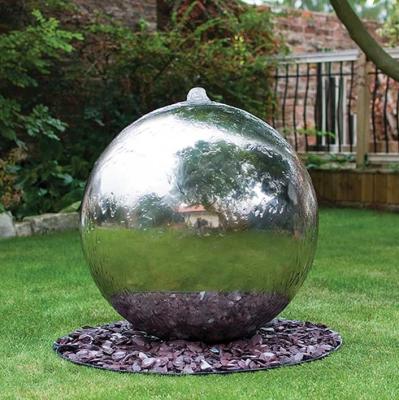 China Outdoor Stainless Steel Garden Decoration Ball Fountain Waterfall Water Feature 60mm-2000mm for sale