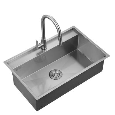 China With Faucet Custom Modern Handmade OEM Style Double Bowl Stainless Steel Kitchen Sink for sale