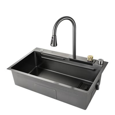 China With Faucet Waterfall Faucet Kitchen Sinks for sale