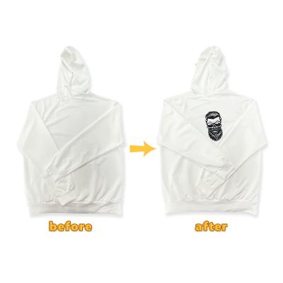 China Breathable White Sublimation Blank FASHION Stylish Casual Long Sleeve Adult HOODIES with front pouch pocket For Heat Press Printing for sale