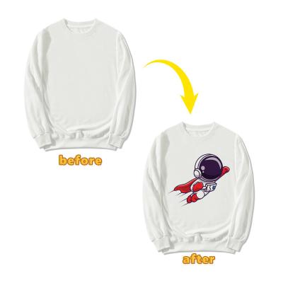 China Plus Size Sublimation custom personalize M to 5XL Polyester 100% Polyester sports softball round neck sweatshirt For Heat Press Printing for sale