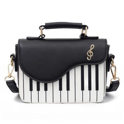 China Fashion Handbag For Lady Contrast Printed Single Shoulder Women's Handbag Piano Bag for sale